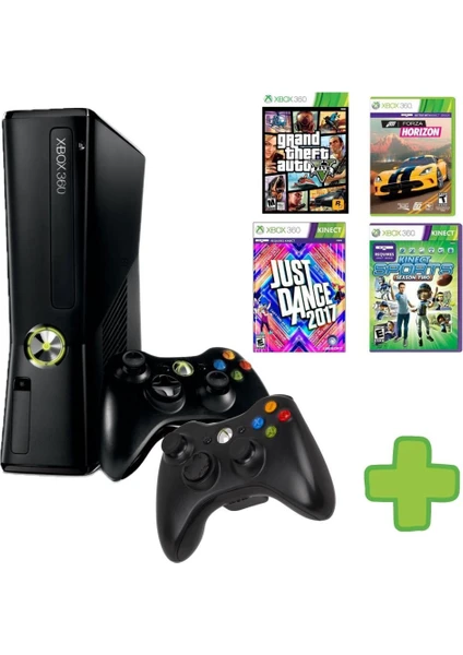 Xbox 360 - 2 Adet Kablosuz Kol - 250 GB Hafıza - 30 Oyun