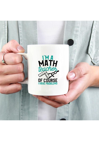 Matematik Öğretmenine Hediye Esprili Kupa