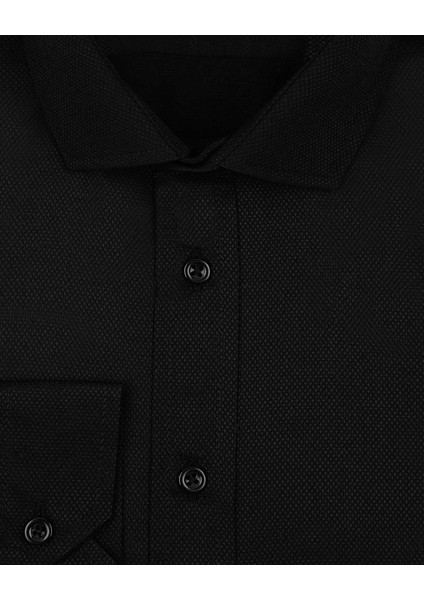 Slim Fit Armür Desenli Beyaz Erkek Gömlek fırsatları