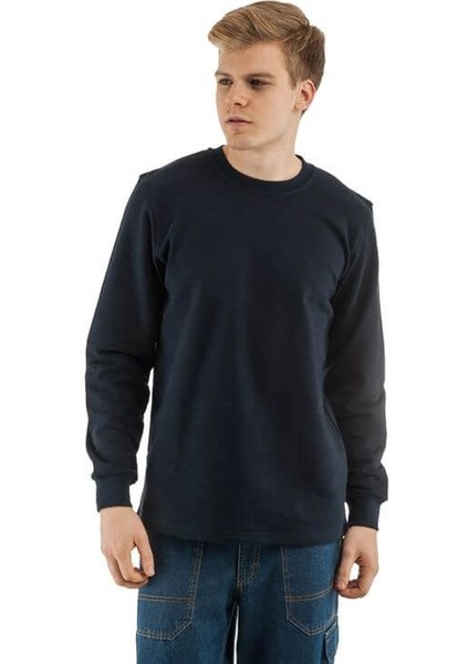 Sweat T-Shirt Bisiklet Yaka Kışlık Uzun Kol