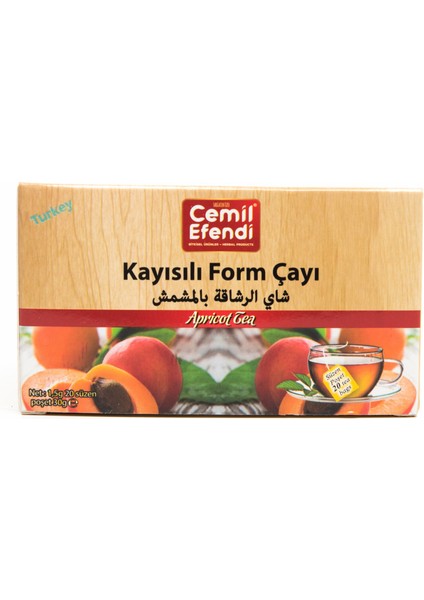 Kayısı Form Çayı Sallama 20'li Süzen Poşet