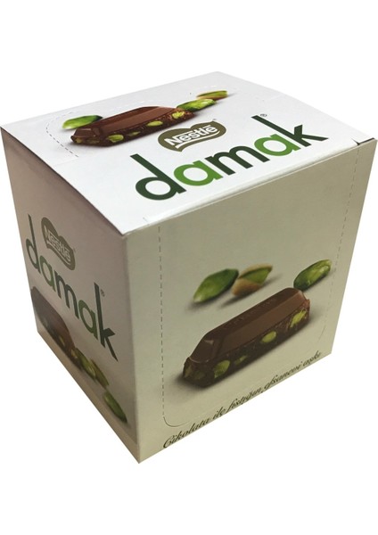 Damak Antep Fıstıklı Sütlü Kare 63 gr 6'lı