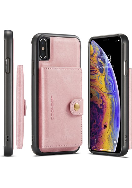 iPhone XS Max (6.5 inç) İçin Uygun Çıkarılabilir Tutucu ve Cüzdan Cep Telefonu Koruyucu Kılıf (Yurt Dışından)