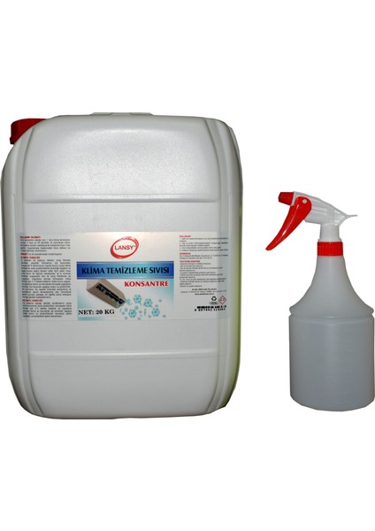 Klima Temizleme Sıvısı 20 kg + Uygulama Spreyi
