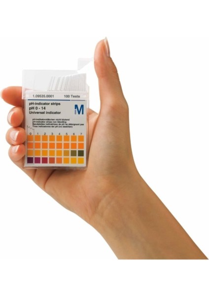 109535 Ph Kağıdı Ph 0 - 14 ph-Indikatör Şeriti Evrensel Indikatör Mcolorphast™ 100 Adet/kutu fiyatları