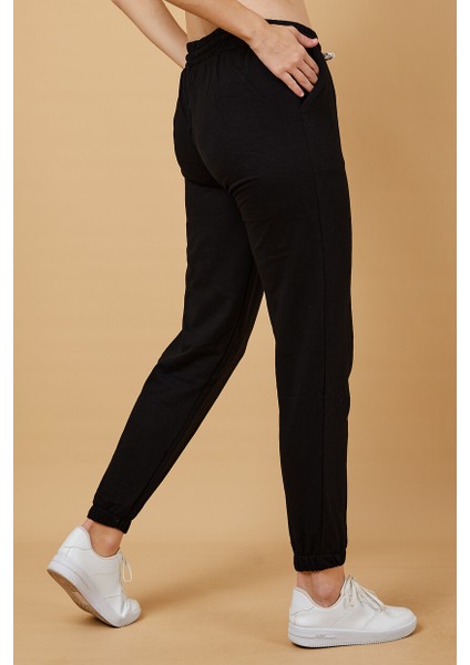 Kadın Beli ve Paçası Lastikli Eşofman Altı fırsatları