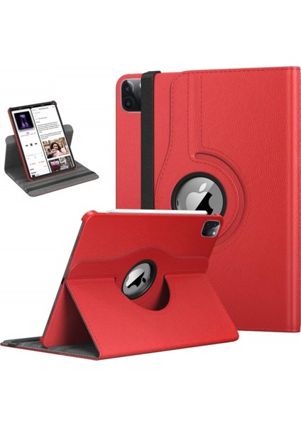 Apple iPad Pro 12.9 6. Nesil 5. Nesil 2021 2022 Kılıf 360 Dönebilen Standlı Case A2378 A2379 A2461 A2462
