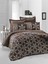 Çift Kişilik Exclusive Deluxe Saten Nevresim Takımı (Brown) 1