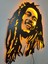 Bob Marley LED Işıklı Ahşap Tablo 2
