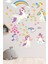 Sevimli Unicorn Gökkuşağı Bulutlar ve Yıldızlar Çocuk Odası Anaokulu Sticker Seti 5