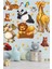 Sevimli Hayvanlar ve Yıldızlar Temalı Çocuk Odası Duvar Sticker 3