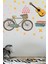 Bisiklet Gitar ve Kalpler Temalı Duvar Dekorasyon Sticker Seti 3