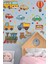 Çocuk Odası Duvar Sticker Araçlar, Dekoratif Figürler ve Roketler 1