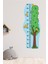 Çocuk Odası Ağaç Temalı Boy Ölçüm Cetveli Duvar Sticker 1