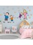 Neşeli Aile ve Yıldızlar Çizgi Tasarımlı Okul ve Çocuk Odası Sticker 3