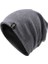 Erkek Sonbahar ve Kış Mevsimi Ince Kesit Pamuk Şapka Bere - Koyu Gri (Yurt Dışından) 1