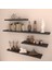 4 Lü Gizli Bağlantılı Raf Set 80 x 60 x 40 x 40 Wenge Mat 4