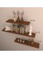 3 Lü Raf Set 90 x 70 x 50 Hareli Ceviz Mat 2