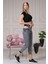 Beli Yırtmaçlı Mom Jean Kadın Pantolon 4222-888 Gri 3