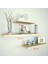 3'lü Raf Set 120 x 60 x 40 Hareli Ceviz 1