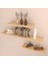 3'lü Gizli Bağlantılı Raf Set 80 x 40 x 40 Akçaağaç 1