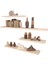 4'lü Gizli Bağlantılı Raf Set 80 x 60 x 40 x 40 Beyaz 4