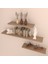 3'lü Gizli Bağlantılı Raf Set 80 x 40 x 40 Cappicino 1