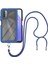 Xiaomi Redmi 9T / 9 Power İçin Şeffaf Bumper Shockproof Ayarlanabilir Çapraz Askılı Askılı Tam Koruma Kılıf Kapaklı Mavi (Yurt Dışından) 1