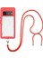Google Pixel 6 Pro İçin Şeffaf Bumper Shockproof Ayarlanabilir Çapraz Askılı Askılı Tam Koruma Kılıf Kapaklı Kırmızı (Yurt Dışından) 3