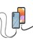 Samsung Galaxy A32 4G İçin Şeffaf Bumper Shockproof Ayarlanabilir Çapraz Askılı Askılı Tam Koruma Kılıf Kapaklı Siyah (Yurt Dışından) 2