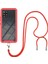 Samsung Galaxy A42 5G İçin Şeffaf Bumper Shockproof Ayarlanabilir Çapraz Askılı Askılı Tam Koruma Kılıf Kapaklı Kırmızı (Yurt Dışından) 3