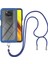 Xiaomi Poco X3 Nfc / X3 Pro İçin Şeffaf Bumper Shockproof Ayarlanabilir Çapraz Askılı Askılı Tam Koruma Kılıf Kapaklı Mavi (Yurt Dışından) 1