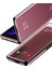 Samsung Galaxy Z Fold 3 5G İçin Pc Pu Deri Standlı Pencereli Kılıf (Yurt Dışından) 5