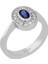 Pırlanta Ve Oval Safir Taşlı Yüzük 0407R0069 1