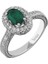 Pırlanta ve Oval Zümrüt Taşlı Yüzük 0404R0042 1