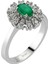 Zümrüt Taşlı Pırlanta Anturaj Yüzük 0404R0121 1