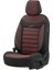 Line Design Airbag Dikişli Ekstra Destekli Özel Tasarım Oto Koltuk Kılıfı Tam Set Bordo-Siyah 1