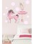 Balerin ve Unicorn Çocuk Odası Stickeri 1