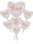 Bride To Be Team Bride Folyo Balon Buket Seti 5li Set Rose Gold Renk 100 cm 1