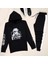 Kapşonlu Siyah Hoodie Eşofman Takımı 1