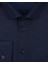 Slim Fit Armür Desenli Lacivert Erkek Gömlek 2