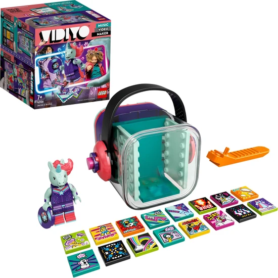LEGO® VIDIYO™ Unicorn DJ BeatBox 43106 Yapım Seti (84 Parça) - Çocuklar için Kendi Müzik Video Kliplerini Oluşturabilecekleri, Artırılmış Gerçeklik Özellikli Oyuncak