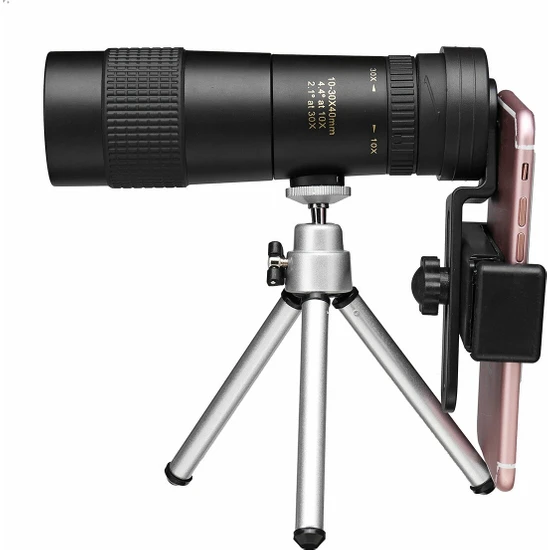 Okgoods 10-30X40 Büyütme Taşınabilir Hd Zoom Monoküler Gündüz Gece Görüş Açık Teleskop (Yurt Dışından)