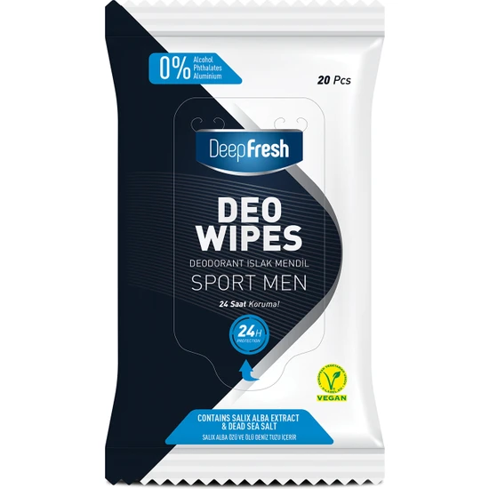 Deep Fresh Deodorant Islak Mendil Sport Men 20 Yaprak