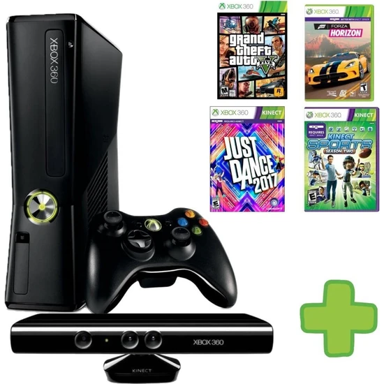 Microsoft Xbox 360 - Kinect - 1tb - 100+ Oyun