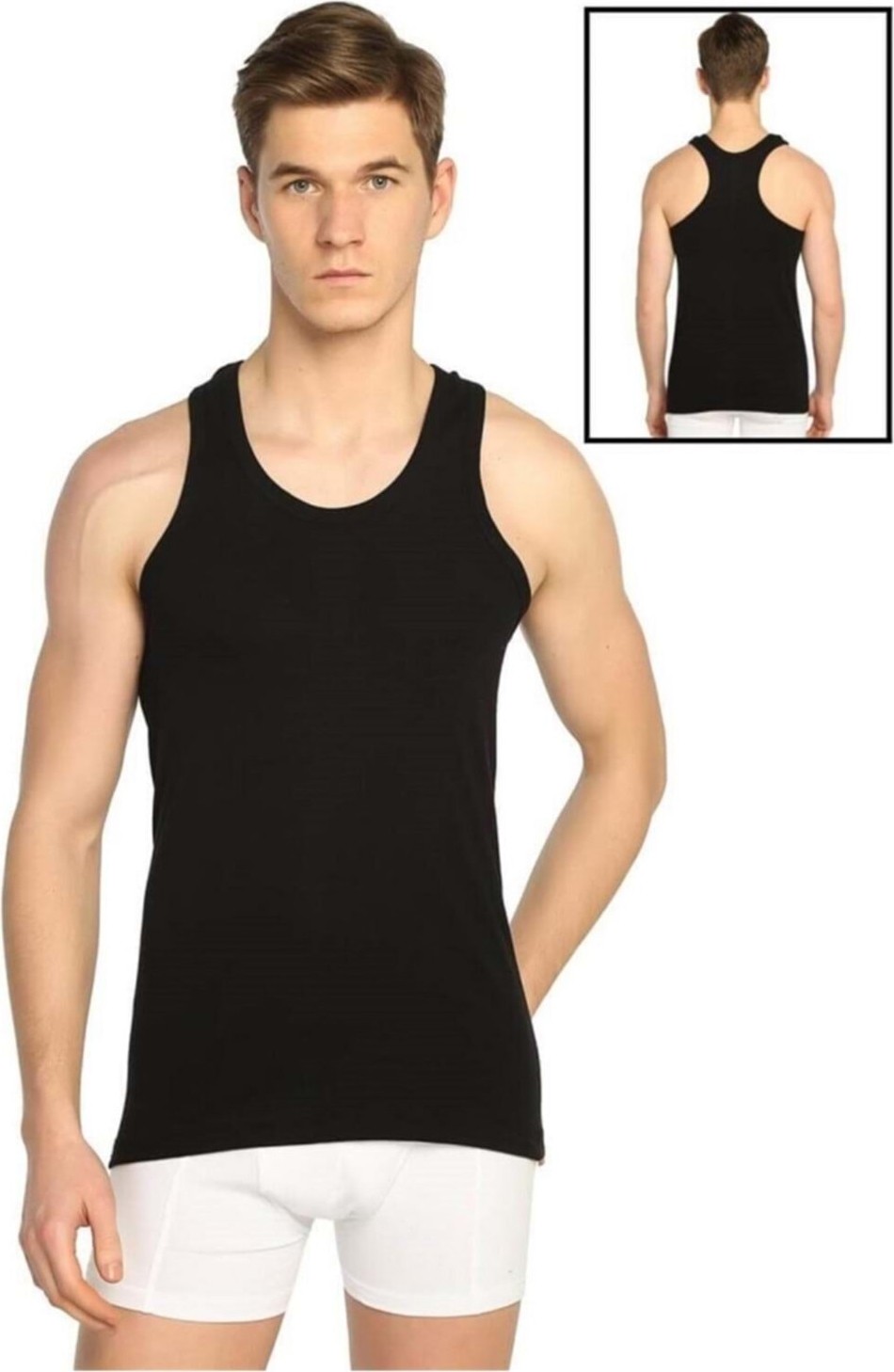 Tutku 6'lı Paket 0118 Erkek Ribana Sporcu Rambo Atlet - Tutku - Siyah - Xl görsel 3