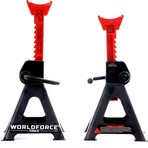 Worldforce 3 Ton Kapasiteli Kriko Standı Araç Sehpası 2'li Set Yüksekliği 275-425 mm