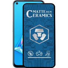 Caseworld Oppo A92 Tam Kaplayan Mat Seramik Nano Esnek Ekran Koruyucu Cam