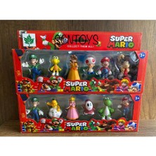My Bebish Oyuncak Süper Mario Set Süper Mario Figür Oyuncak 12 Li Süper Mario Set Figür