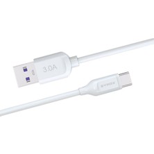 Syrox Hhm - Type-C USB Girişli 18W 3.0A Hızlı Şarj ve Data Kablosu